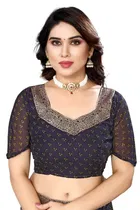 Georgette Printed Saree for Women 