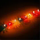 Plastic 3D Shadow Reflection Floating Diwali Diyas (Multicolor, Pack of 12)