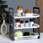 Plastic Multipurpose Storage Rack (Multicolor)