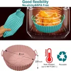 KT Reusable Non-Stick Air Fryer Silicone Pot Liner 8.5 inch