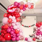 45 Pcs Balloons Decoration Kit, Multicolour, Set of 1