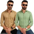 Polycotton Solid Shirts for Men, Multicolor 