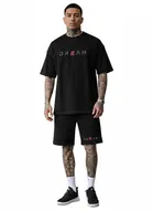 Polyester Printed Co-Ord Set for Men, Black 