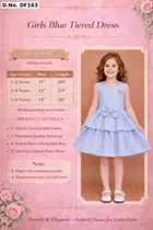 Printed Party Wear Dress for Girls 
