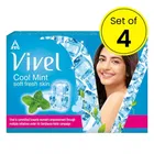 Vivel Cool Mint Bathing Soap for Soft Fresh skin 4X42 g  