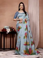 Mysore Silk Printed Saree for Women 