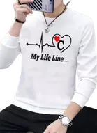 Printed Full Sleeves T-shirt for Men 