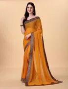 Silk Embroideried Saree for Women 