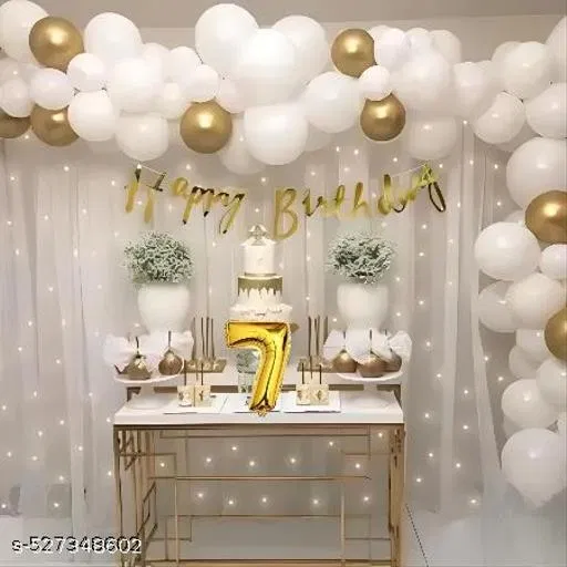 39 Pcs 7th Birthday Decoration kit, Multicolour, Set of 1