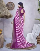 Georgette Printed Saree for Women 