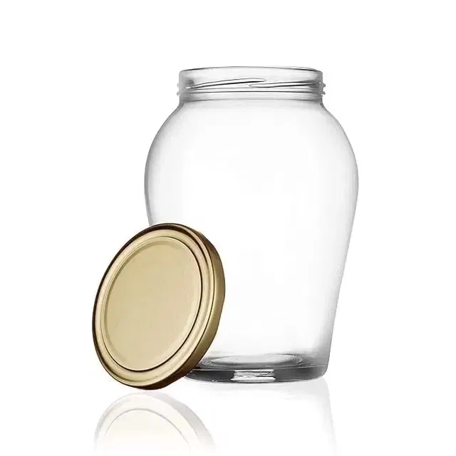 Afast 1000 Ml Big Pot Glass Jar For Pickle Storage Dried Masla,Grocery,Grain Storage Jar (Pack of 1) - Transparent
