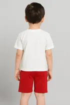 Cotton Blend Printed Clothing Set for Boys 