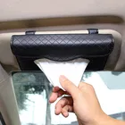 Car Tissue Holder, Sun Visor Tissue Holder, Car Visor Napkin Holder, PU Leather Backseat Tissue Case for Car 