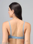 Cotton Blend Solid Padded Bra for Women 