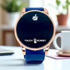 Silicone Strap Round Digital Watch for Men 