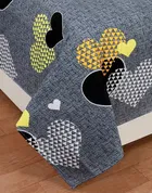 Glace Cotton Printed Double Bedsheet with Two Pillow Covers 