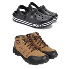 Combo of Casual Shoes with Clogs for Men 