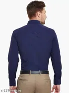 Cotton Blend Solid Full Sleeves Shirt for Men 