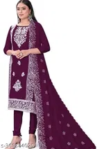 Embroidered Ethnic Motif Patiala Suits for Women 
