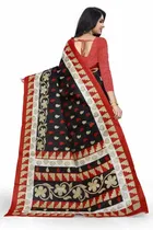 शारदा क्रिएशन खादी सिल्क कलमकारी प्रिंटेड साड़ी 