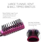 Majestique Matte Purple for Styling Paddle Hair Brush with Vented Hair Brush 