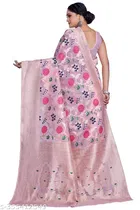 Cotton Linen Zari Woven Saree for Women 