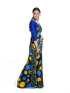 Georgette Printed Saree for Women 