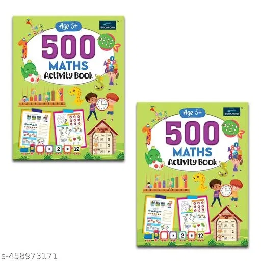 500 Maths Activity Book - Develop Math Skills , Number Sense , Basic Operations and More (Pack Of 2) (Paperback, BOOKFORD PUBLICATIONS PRIVATE LIMITED)