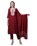 Cotton Embellished Kurta Set for Women 