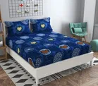 Microfiber Double Bedsheet with 2 Pillow Covers 