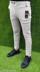 Lycra Solid Trackpant for Men 