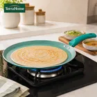 TerraHome Non-Stick-Aluminum Flat Tawa 26cm, Green