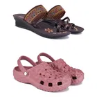 Combo of Sandals & Clogs for Women 