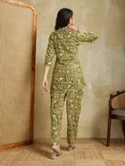 Cotton Rayon Printed Kurta with Pant for Women 