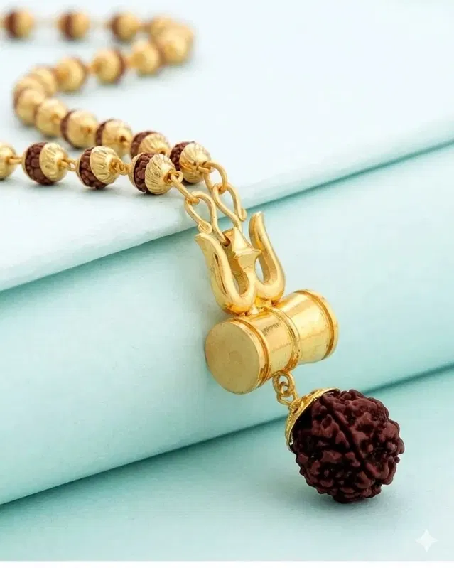 Metal Mens Jewellery (Gold, Free Size)