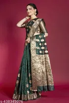 Organza Zari Woven Saree for Women 