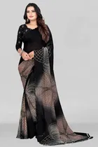 Georgette Printed Saree for Women 