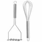 Oc9 स्टेनलेस स्टील एग व्हिस्क & पोटैटो मेशर फॉर किचन टूल सेट 