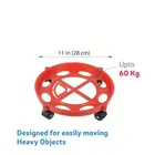 Plastic LPG Gas Cylinder Trolley With Heavy Duty Wheels 