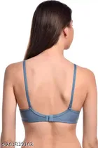 Cotton Blend Solid Padded Bra for Women 