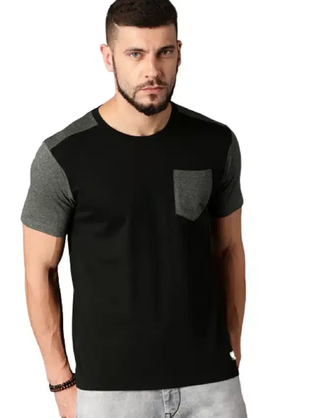 Half Sleeves T-Shirt for Men (Multicolor, XL)