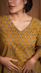 Cotton Block Print Short Kurti for Women 