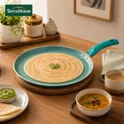 TerraHome Non-Stick-Aluminum Flat Tawa 26cm, Green