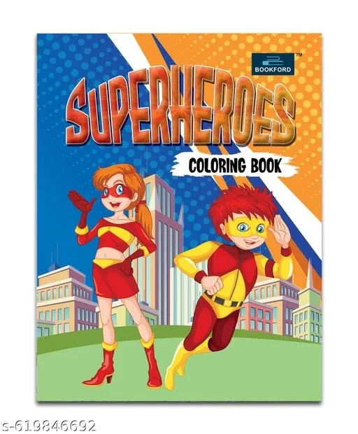 Super Heroes Coloring Book for Kids