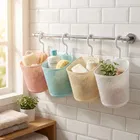 Hanging Storage Plastic  Baskets kitchens or bathrooms organizer Assorted Any 1 Design