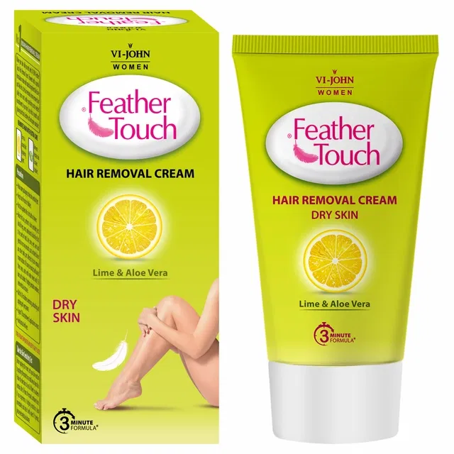 VI-JOHN Feather Touch Hair Removal Cream dry Skin (Lime & Aloevera) - 40 g