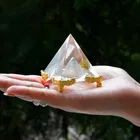 Crystal Pyramid Original Pure Clear Quartz for Home & Offices For Positive Energy And Vastu Correction.Good Luck & Prosperity 