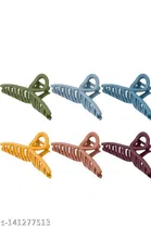 Hair Clutchers for Women & Girls (Multicolor, Pack of 6)