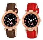 Designer Leather Analog Watch for Women & Girls 