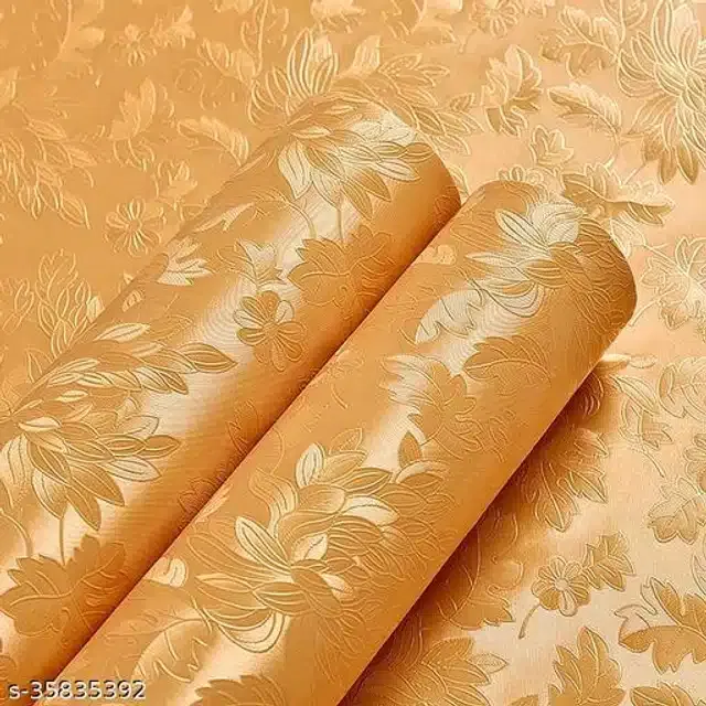 Vinyl Wallpaper for Home (Orange, 45x500 cm)